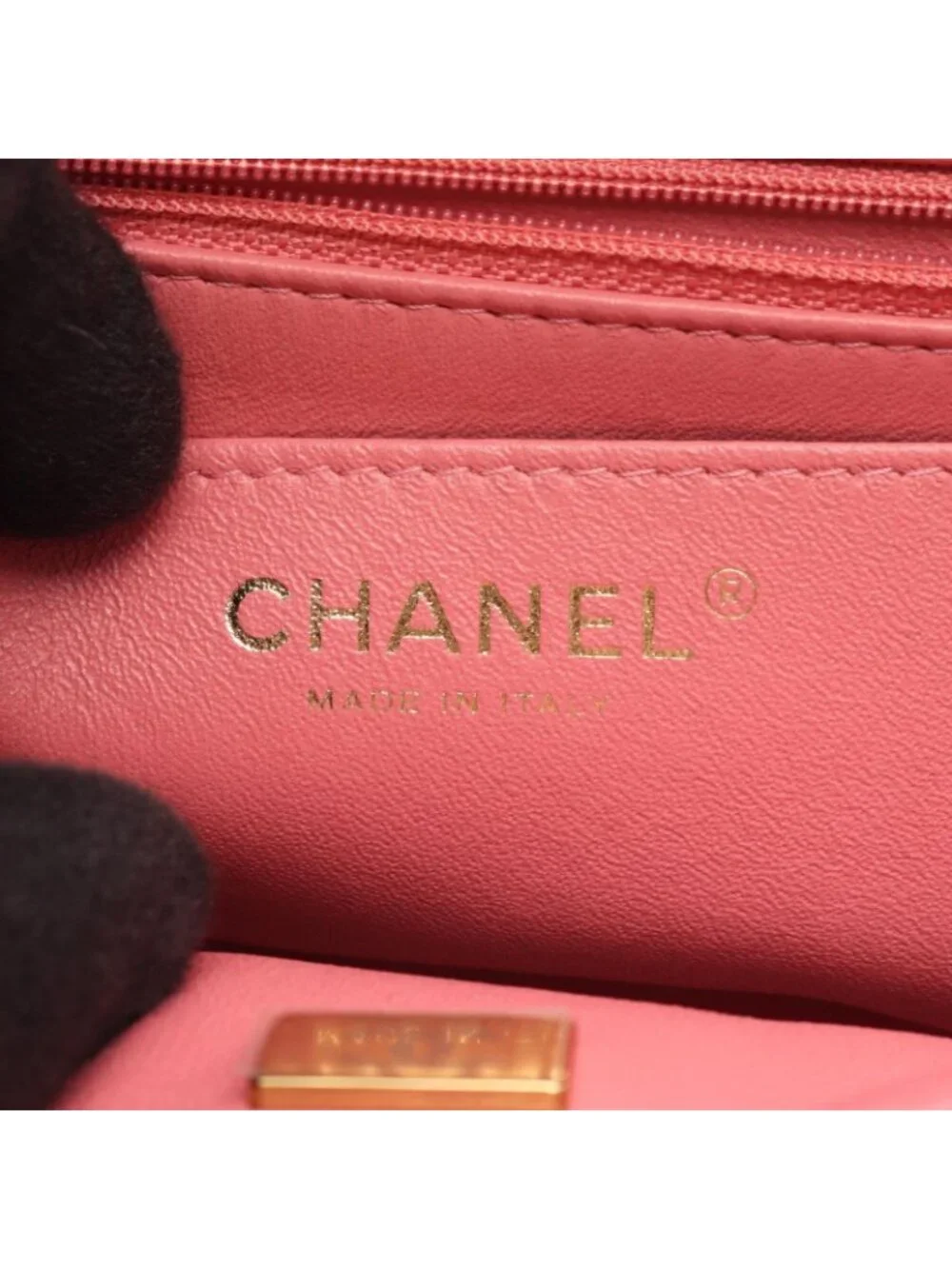 Chanel Shoulder Bag Mini Quilted Pink Lambskin Chain